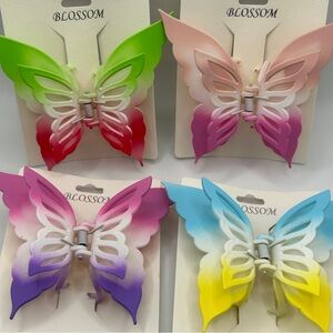 Choose 2 - Butterfly Hair Clips - Multicolor